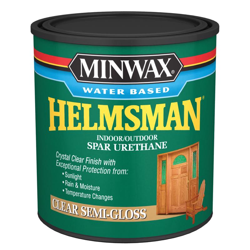 MINWAX - Minwax Helmsman Semi-Gloss Clear Water-Based Spar Urethane 1 qt