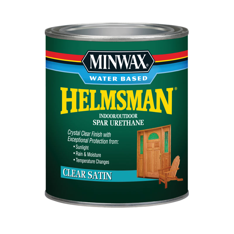 MINWAX - Minwax Helmsman Satin Clear Water-Based Spar Urethane 1 qt