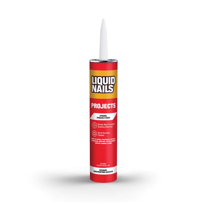 LIQUID NAILS - Liquid Nails Interior Projects Acrylic Latex Construction Adhesive 10 oz - Case of 12