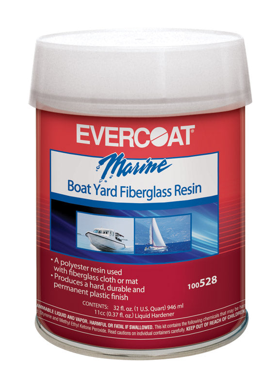 EVERCOAT - Evercoat Marine Boat Yard Fiberglass Resin 1 qt