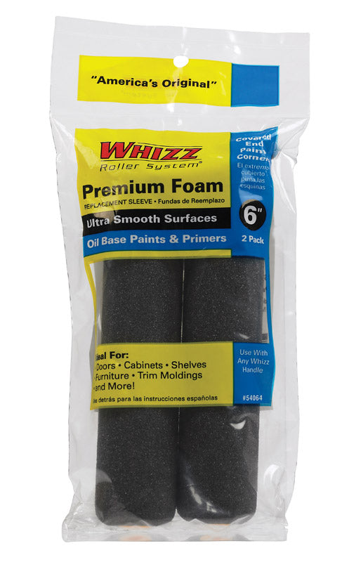 WHIZZ - Whizz Foam 6 in. W X 1/2 in. Mini Paint Roller Cover 2 pk [54064]