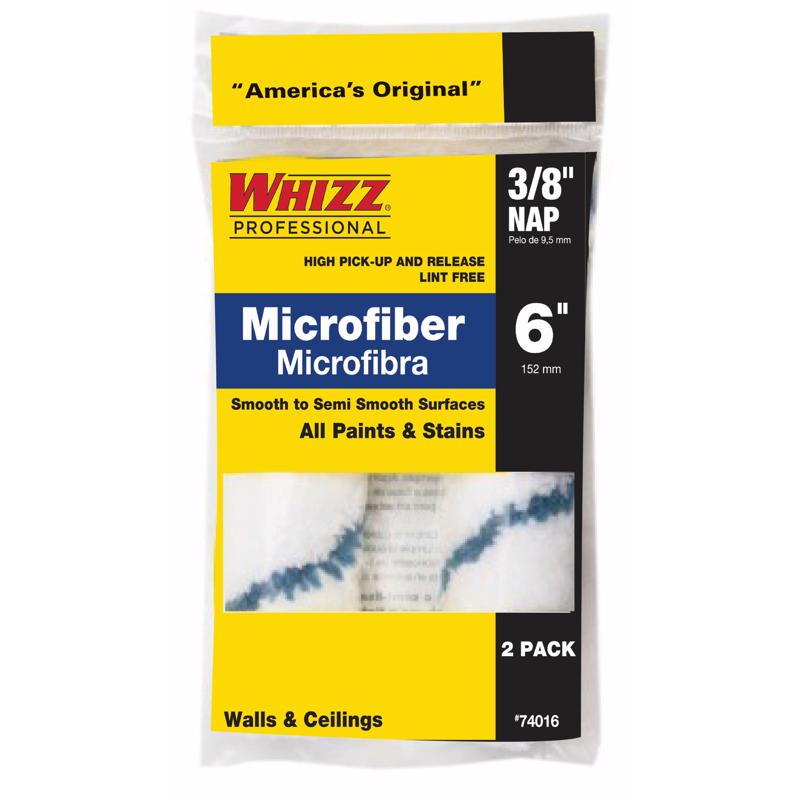 WHIZZ - Whizz Microfiber 6 in. W X 3/8 in. Mini Paint Roller Cover 2 pk