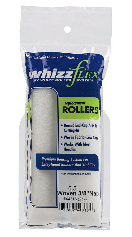 WHIZZ - Whizz Woven 6.5 in. W X 3/8 in. Mini Paint Roller Cover 2 pk