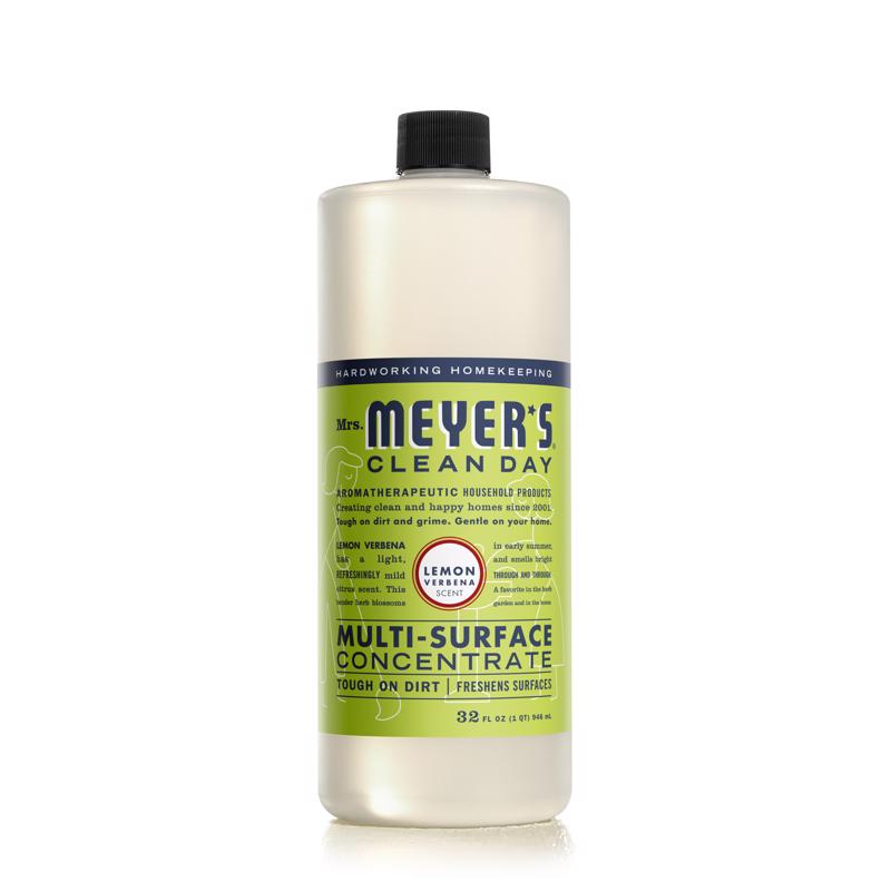 MRS. MEYER'S - Mrs. Meyer's Clean Day Lemon Verbena Scent Concentrated Organic Multi-Surface Cleaner Liquid 32 oz