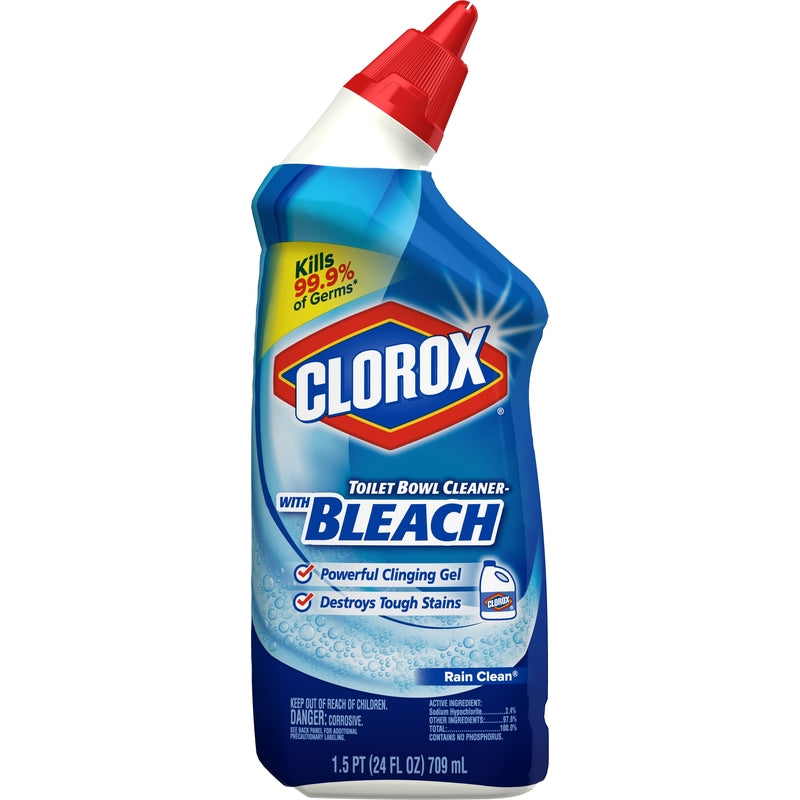 CLOROX - Clorox Rain Clean Scent Toilet Bowl Cleaner 24 oz Liquid - Case of 12