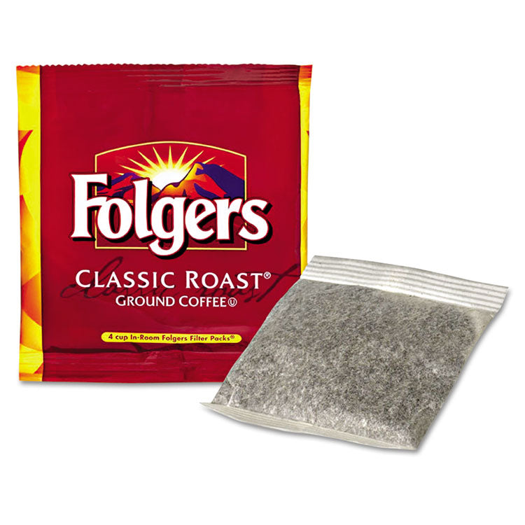 Folgers - Coffee Filter Packs, Regular, In-Room Lodging, .6oz, 200/Carton