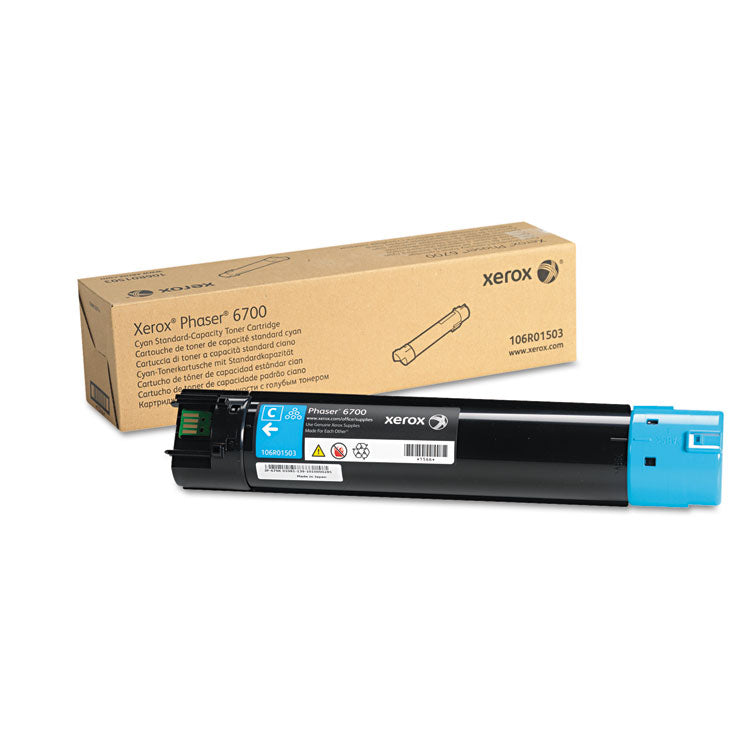 Xerox - 106R01503 Toner, 5,000 Page-Yield, Cyan