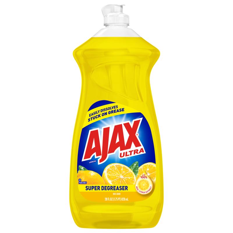 AJAX - Ajax Lemon Scent Liquid Dish Soap 28 oz 1 pk - Case of 9