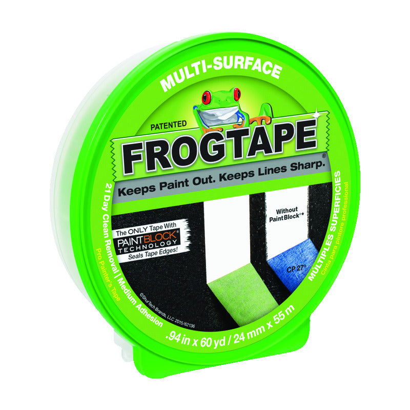 FROG TAPE - FrogTape 0.94 in. W X 60 yd L Green Medium Strength Painter's Tape 1 pk