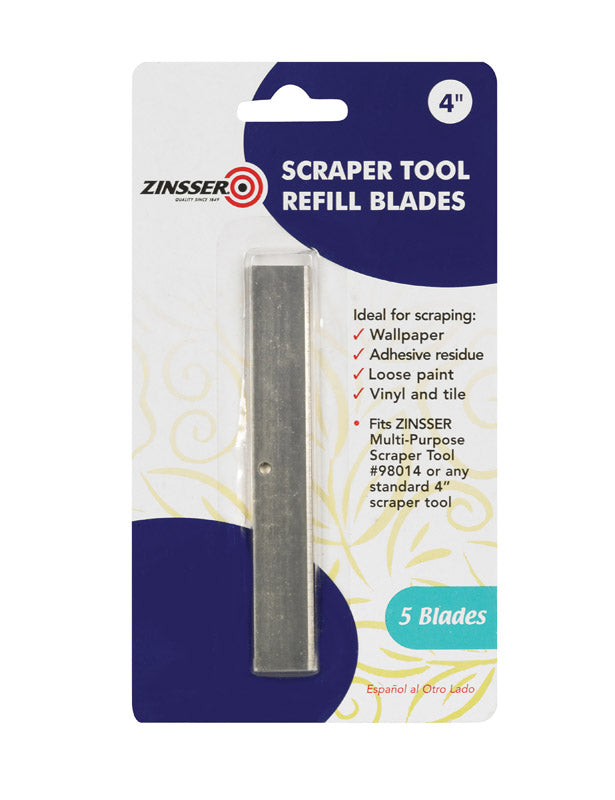 ZINSSER - Zinsser 4 in. W Steel Fixed Scraper Refill Blades - Case of 10