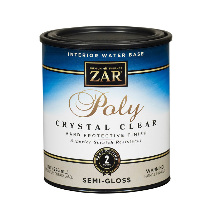 ZAR - ZAR Semi-Gloss Clear Water-Based Polyurethane 1 qt