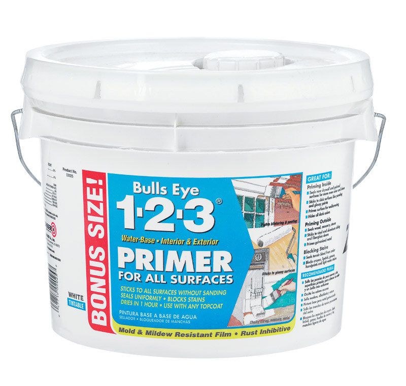 ZINSSER - Zinsser Bulls Eye 123 White Primer and Sealer 2.5 gal