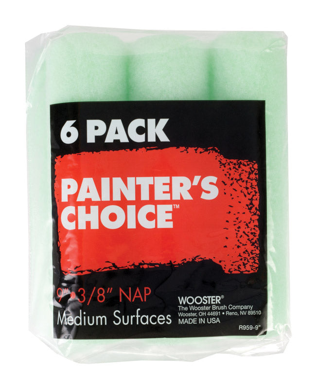 WOOSTER - Wooster Painter's Choice Fabric 9 in. W X 3/8 in. Paint Roller Cover 6 pk