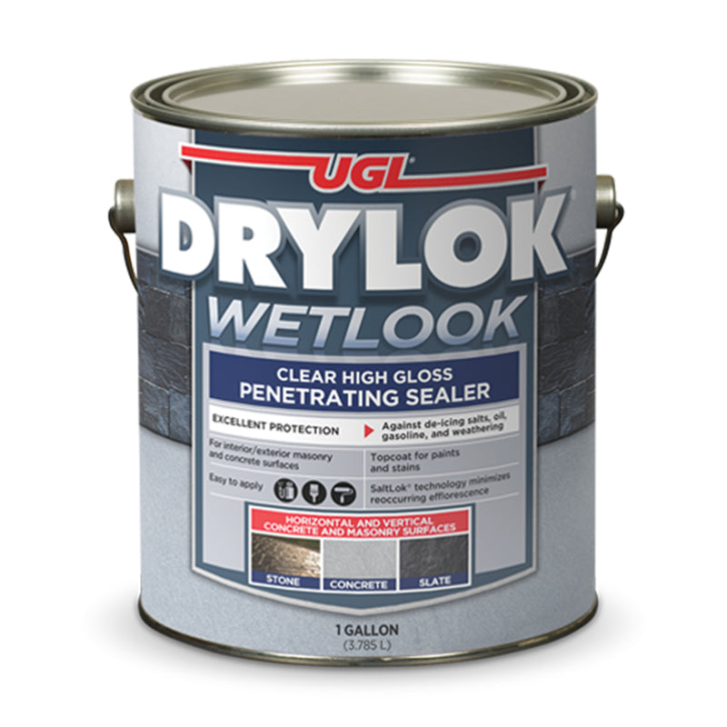 DRYLOK - Drylok High-Gloss Clear Water-Based Acrylic Sealer 1 gal - Case of 2