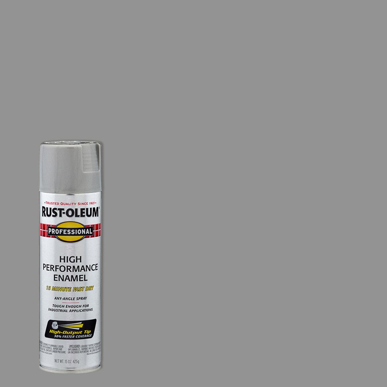Rust-Oleum Professional Gloss Light Machine Gray Spray Paint 15 oz - Case of 6