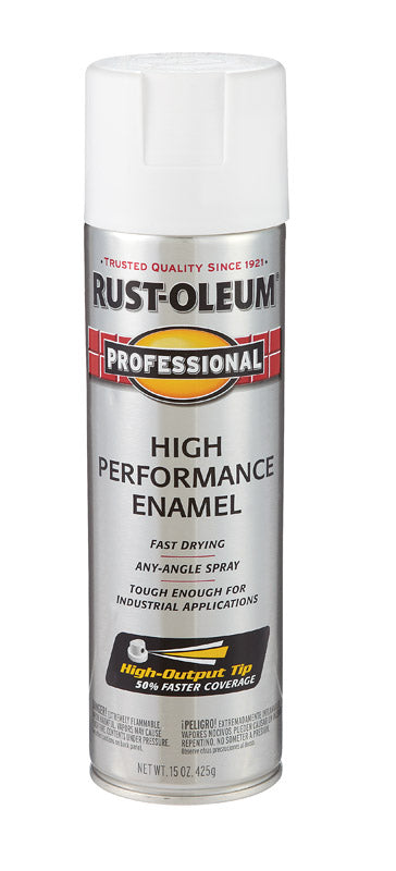 RUSTOLEUM - Rust-Oleum Professional Flat White Spray Paint 15 oz - Case of 6