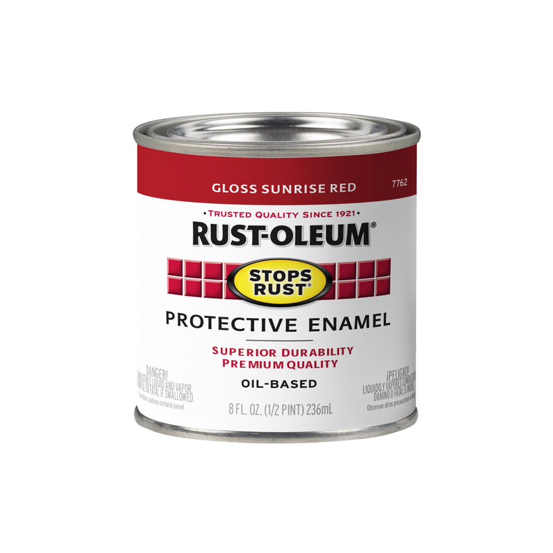 RUST-OLEUM - Rust-Oleum Stops Rust Indoor and Outdoor Gloss Sunrise Rise Oil-Based Protective Paint 0.5 pt