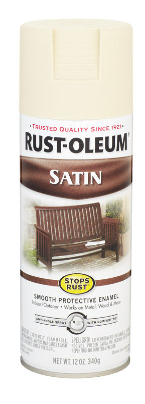 RUSTOLEUM - Rust-Oleum Stops Rust Satin Almond Spray Paint 12 oz - Case of 6