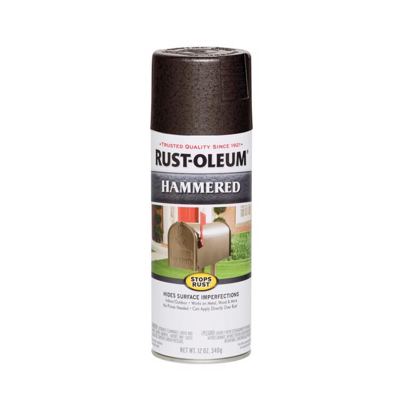 RUSTOLEUM - Rust-Oleum Stops Rust Hammered Dark Bronze Spray Paint 12 oz - Case of 6