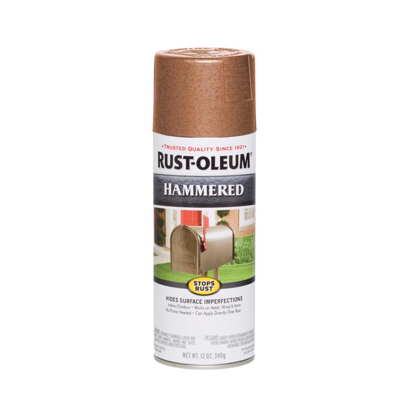 RUSTOLEUM - Rust-Oleum Stops Rust Hammered Copper Spray Paint 12 oz