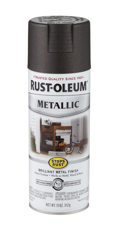 RUST-OLEUM - Rust-Oleum Stops Rust Oil Rubbed Bronze Metallic Spray Paint 11 oz