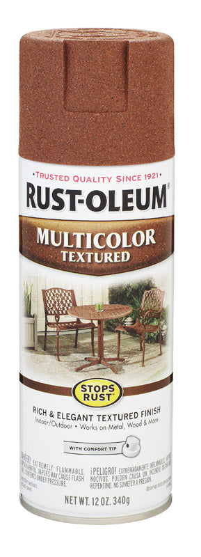 RUST-OLEUM - Rust-Oleum Stops Rust MultiColor Textured Rustic Umber Spray Paint 12 oz