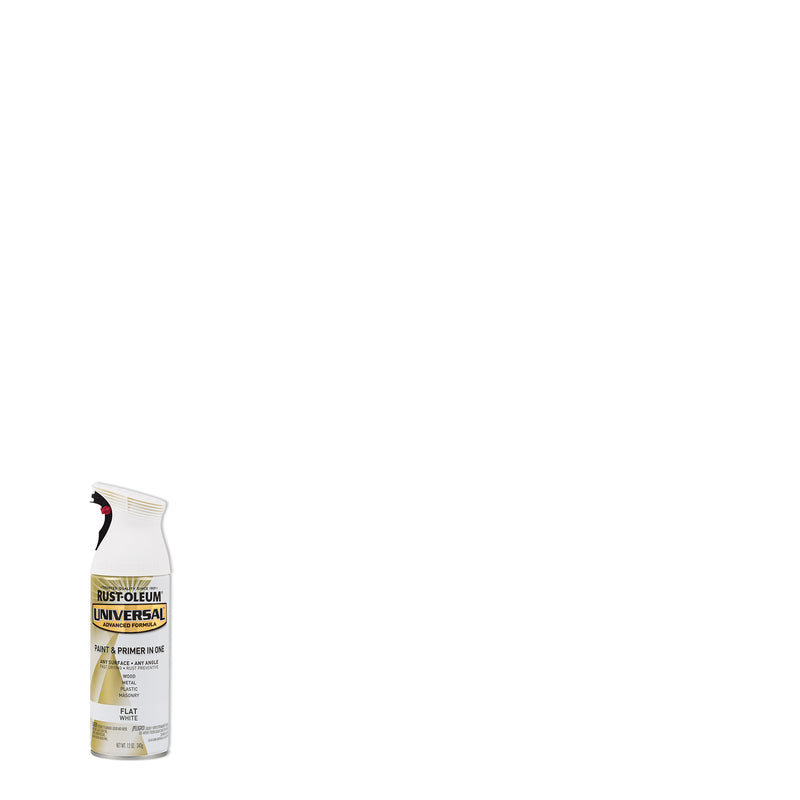 RUST-OLEUM - Rust-Oleum Universal Flat White Spray Paint 12 oz - Case of 6