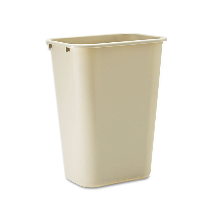 Rubbermaid Commercial - Deskside Plastic Wastebasket, 10.25 gal, Plastic, Beige