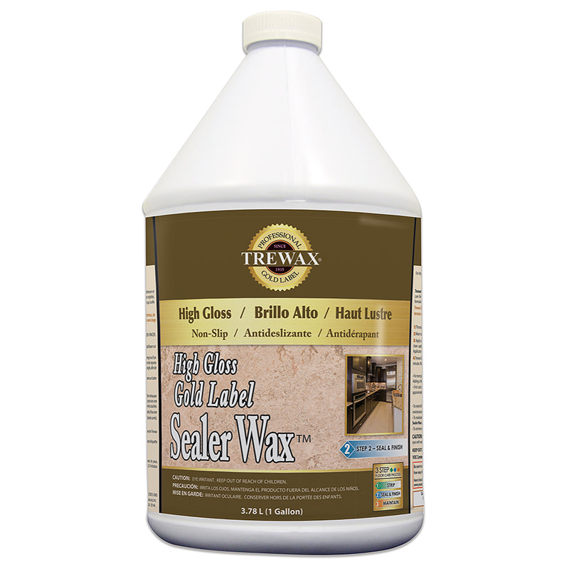 TREWAX - Trewax Gold Label High Gloss Sealer Wax Liquid 1 gal