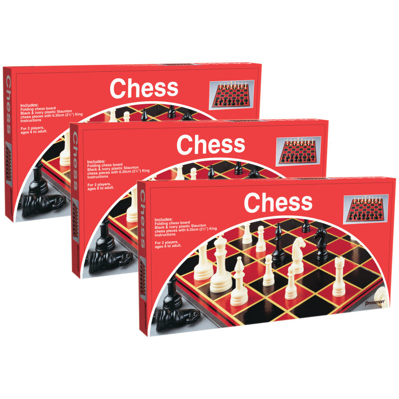 PRESSMAN - Chess Board Game, Pack of 3