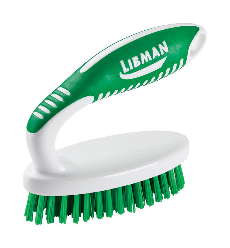 LIBMAN - Libman 1.75 in. W Hard Bristle 4.5 in. Plastic/Rubber Handle Scrub Brush - Case of 6