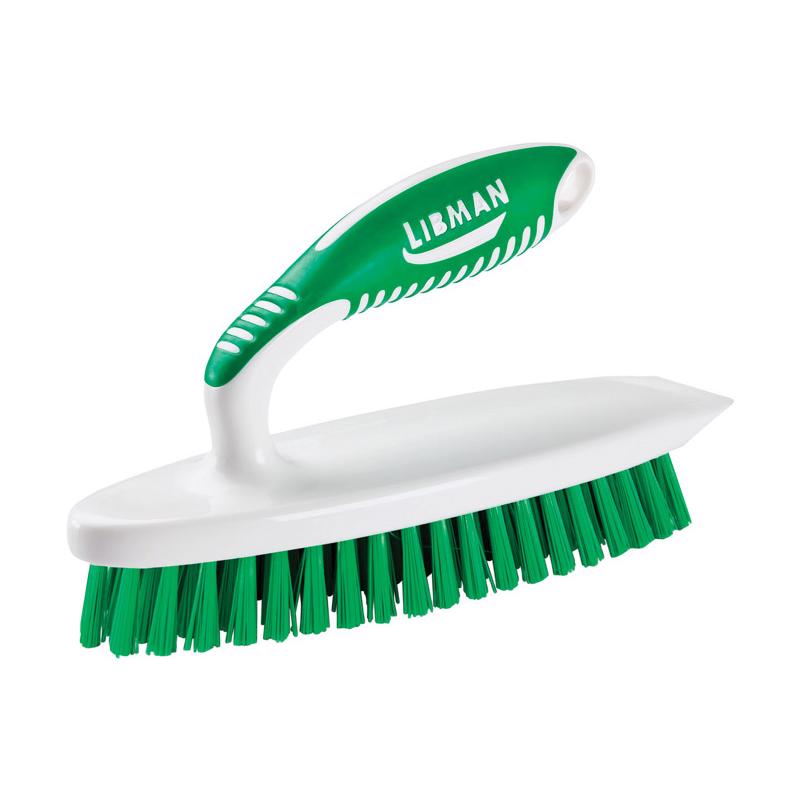 LIBMAN - Libman 2.5 in. W Hard Bristle 4.5 in. Plastic/Rubber Handle Scrub Brush - Case of 6