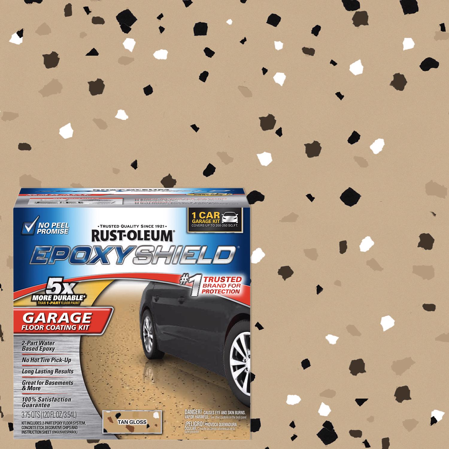 Rust-Oleum Tan Garage Floor Coating Kit 1 gal - Case of 2