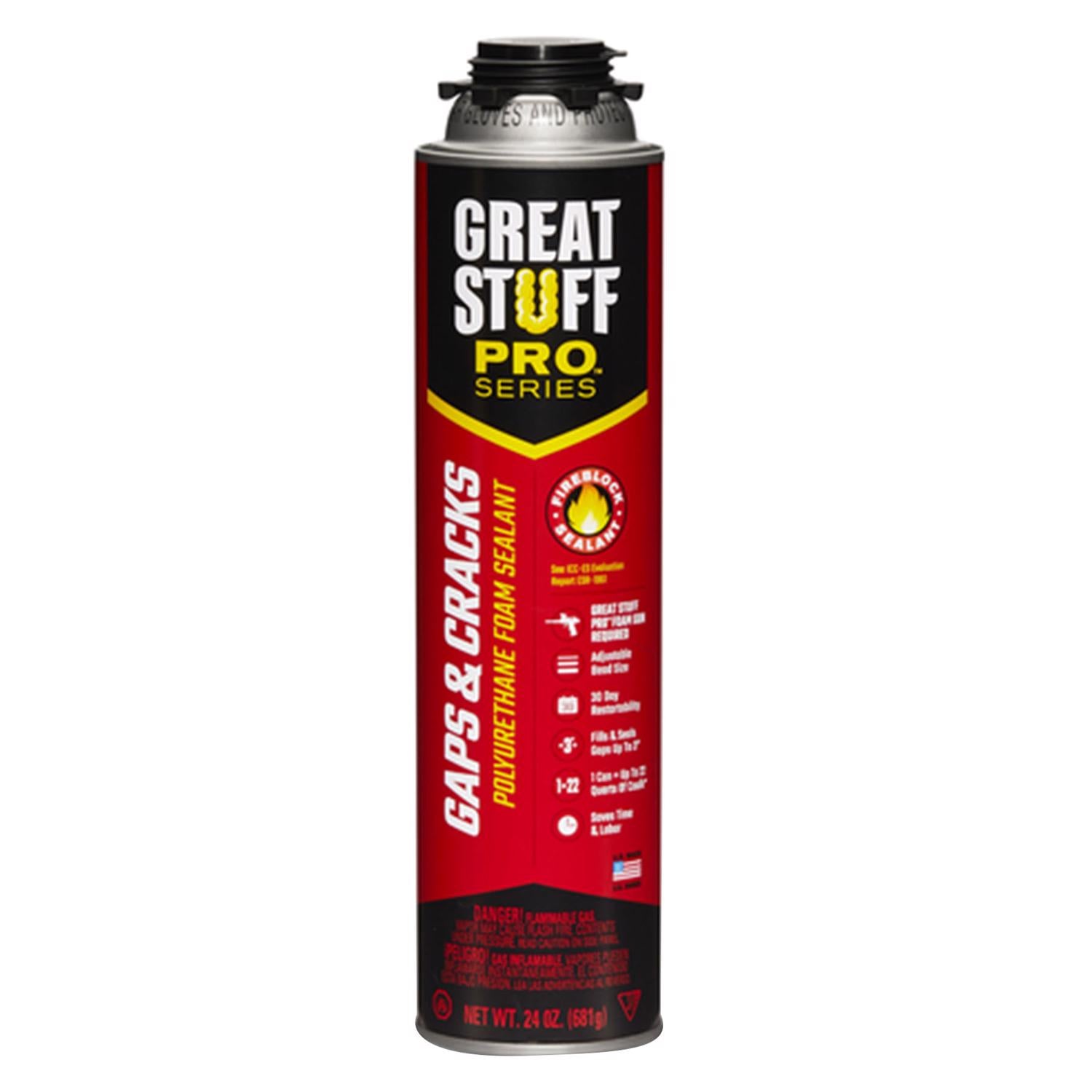 Great Stuff Gaps & Cracks Orange Polyurethane Insulating Foam Sealant 24 oz - Case of 12