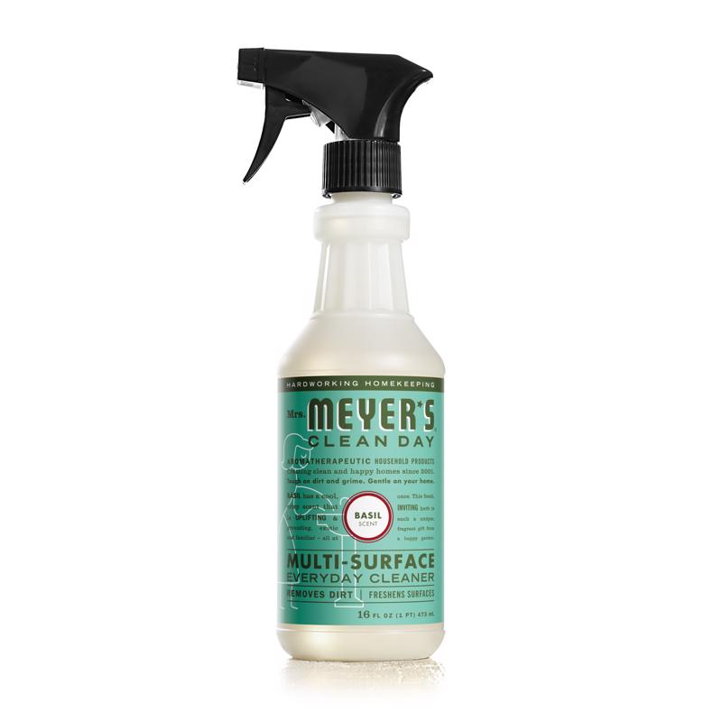 MRS. MEYER'S - Mrs. Meyer's Clean Day Basil Scent Concentrated Organic Multi-Surface Cleaner Liquid 16 oz - Case of 6