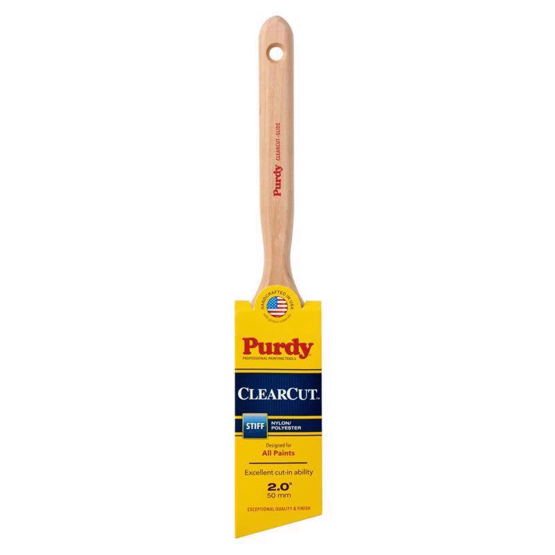 PURDY - Purdy Clearcut Glide 2 in. Stiff Angle Trim Paint Brush