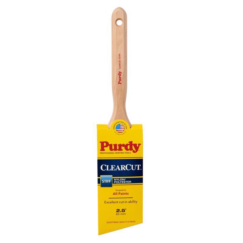 PURDY - Purdy Clearcut Glide 2-1/2 in. Stiff Angle Trim Paint Brush