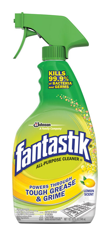 FANTASTIK - Fantastik Lemon Scent Multi-Purpose Cleaner Liquid 32 oz - Case of 8