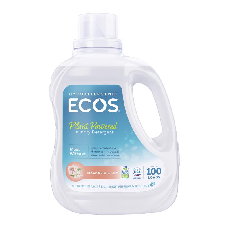 ECOS - ECOS Magnolia Scent Laundry Detergent Liquid 100 oz 1 pk - Case of 4