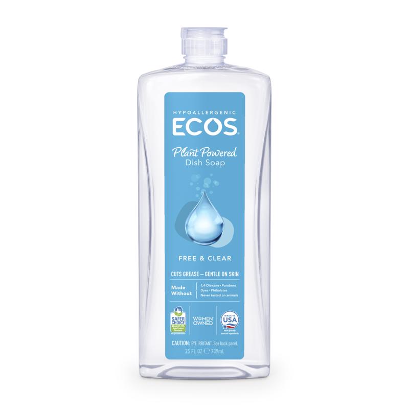 ECOS - ECOS Free & Clear Scent Liquid Dish Soap 25 oz 1 pk - Case of 6