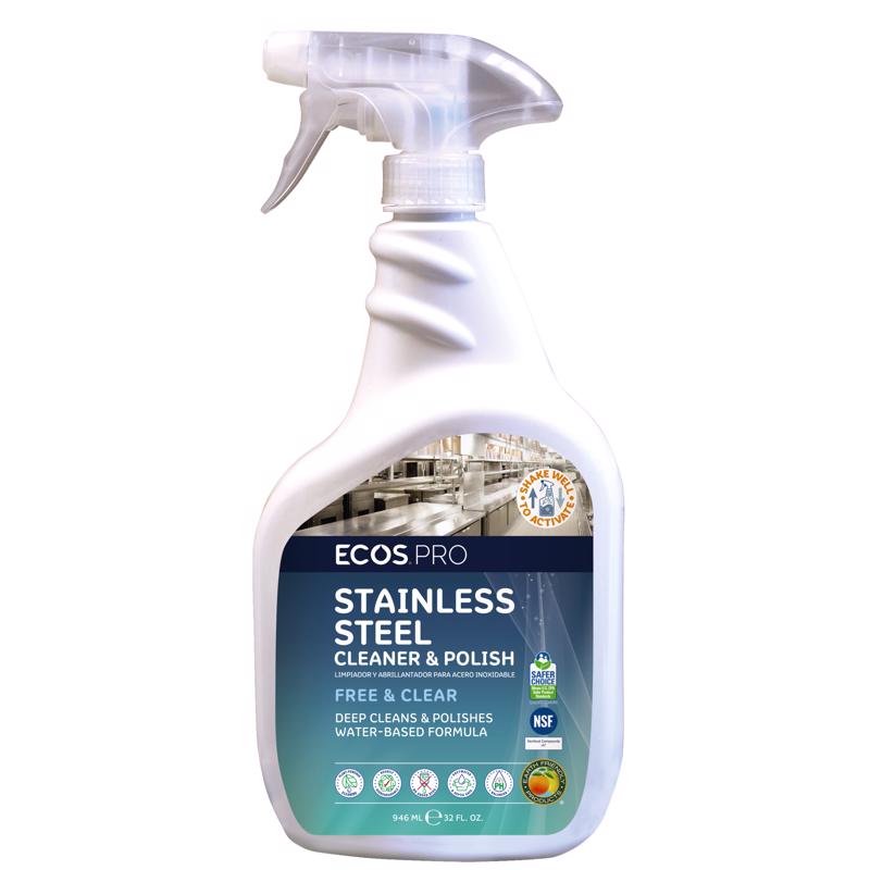 ECOS PRO - ECOS PRO Soy Scent Stainless Steel Cleaner 32 oz Liquid - Case of 6