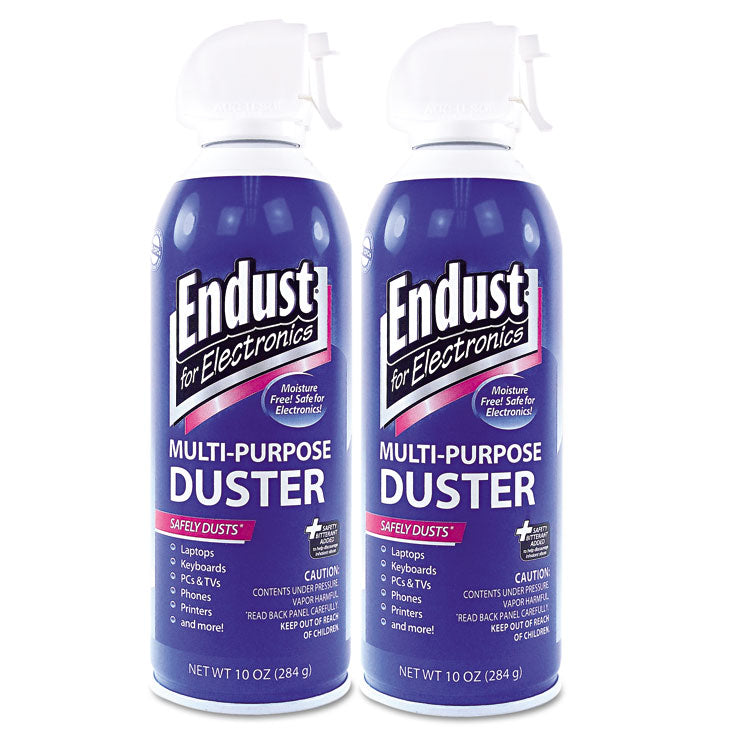 Endust - Compressed Air Duster for Electronics, 10 oz Can, 2/Pack