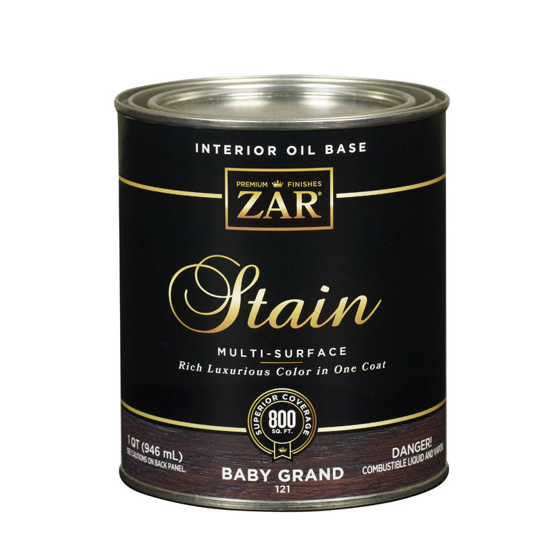 ZAR - ZAR Semi-Transparent Baby Grand Oil-Based Polyurethane Wood Stain 1 qt - Case of 4