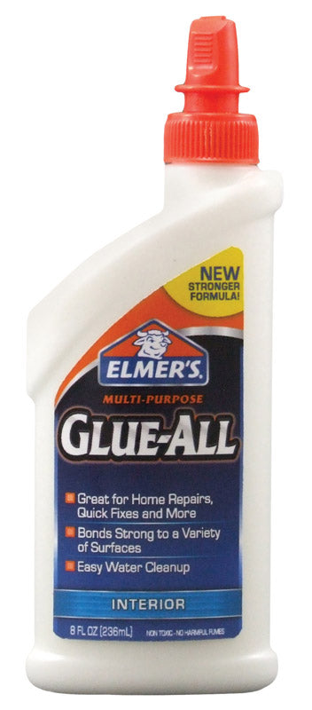 ELMER'S - Elmer's Glue-All High Strength Polyvinyl acetate homopolymer All Purpose Adhesive 8 oz