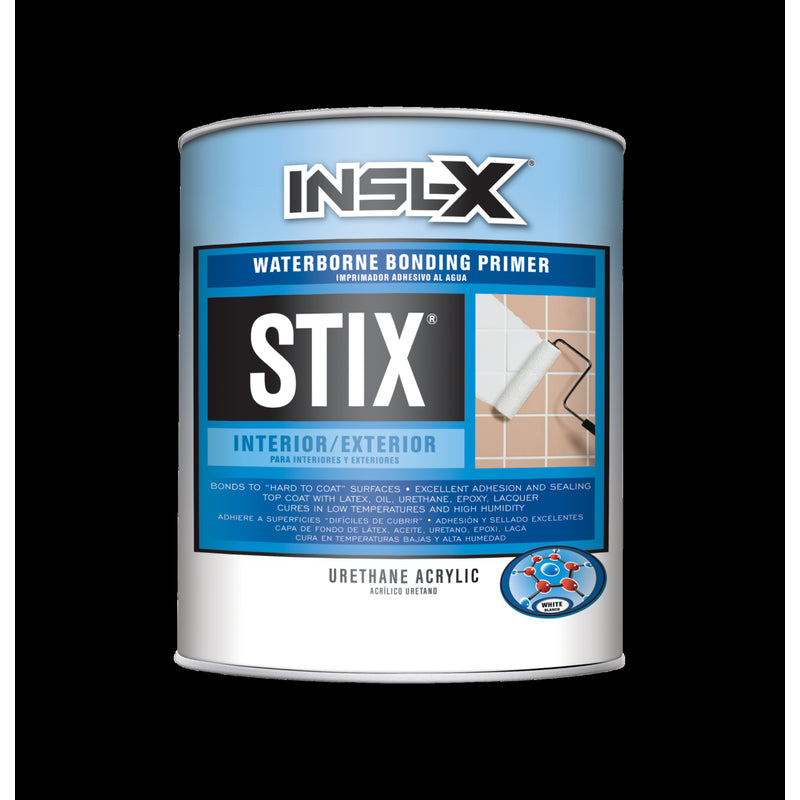 INSL-X - Insl-X Stix White Flat Water-Based Acrylic Urethane Bonding Primer 1 qt - Case of 4