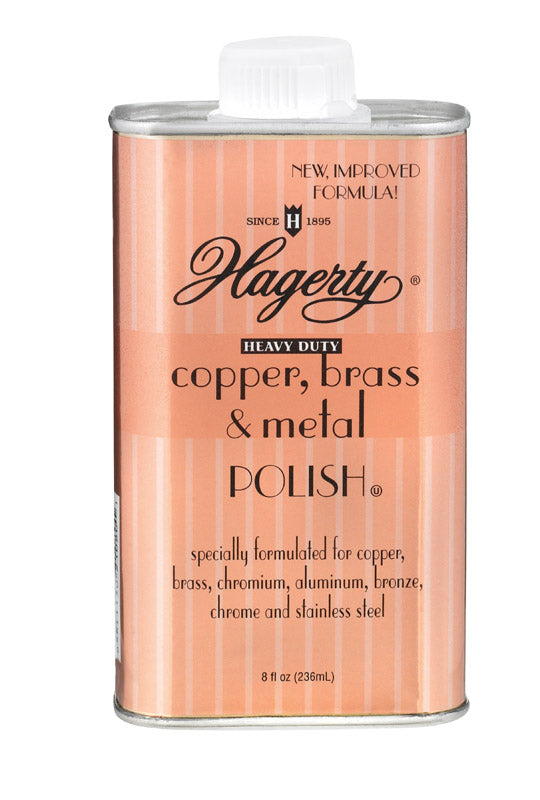 HAGERTY - Hagerty No Scent Brass and Copper Polish 8 oz Liquid - Case of 12