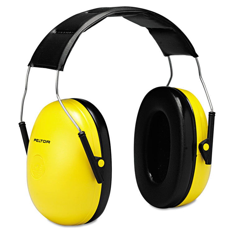 3M - Optime 98 H9A Earmuffs, 25 dB NRR, Yellow/Black