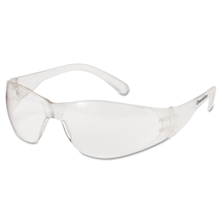 MCR Safety - Checklite Safety Glasses, Clear Frame, Clear Lens (9115114)
