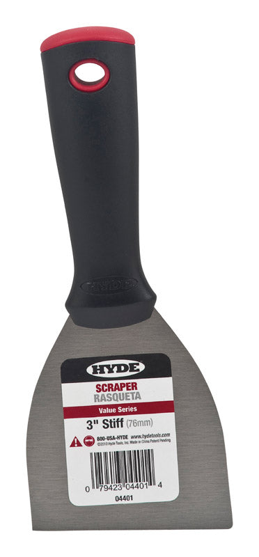 HYDE - Hyde Value Series 3 in. W High Carbon Steel Stiff Wall Scraper - Case of 5