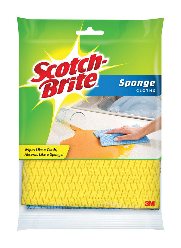 3M - Scotch-Brite Delicate, Light Duty Sponge Cloths For All Purpose 6.8 in. L 2 pk - Case of 12